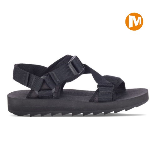 Merrell Alpine Strap Sandalen Damen Schwarz [DE-JXSFZ]